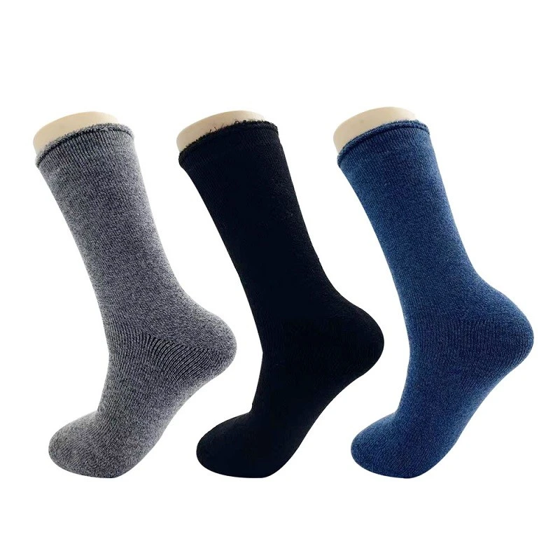 China Custom winter mid-tube warm plush slipper socks, microfiber home sleeping comfort socks wholesale manufacturer