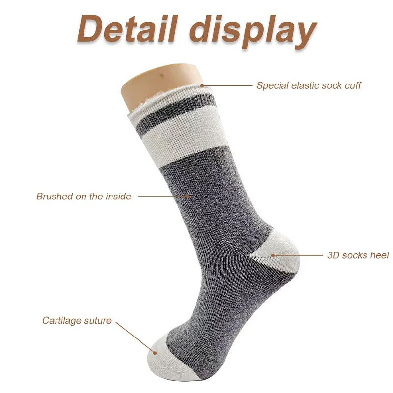 China Customized thickened plush business socks supplier manufacturer