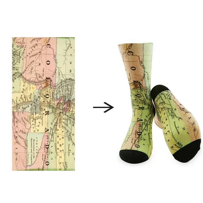 low price 360° print socks manufacturer