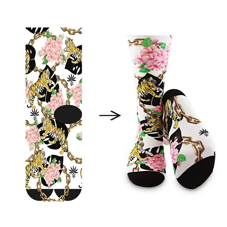 China digital printed socks wholesale