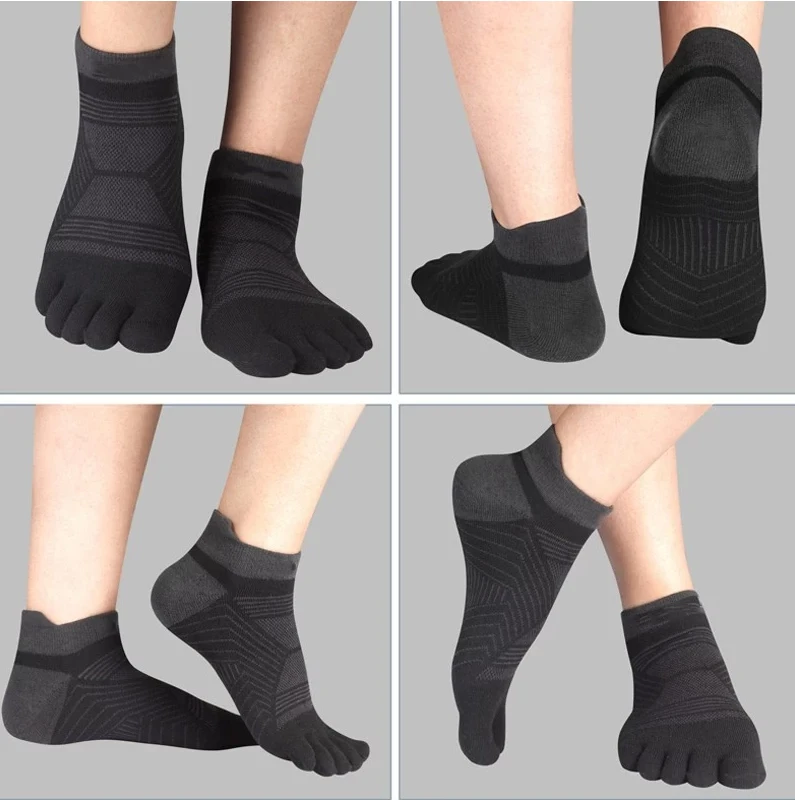 pure cotton women's toe socks supplier