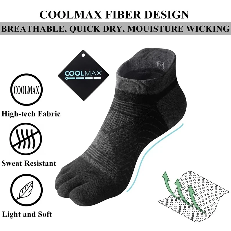 breathable toe socks bulk order