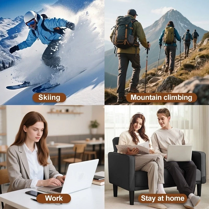 custom logo winter ski socks