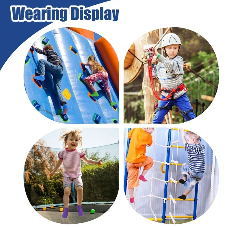 low price anti-slip trampoline socks