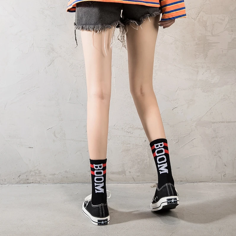 Custom logo women’s socks factory