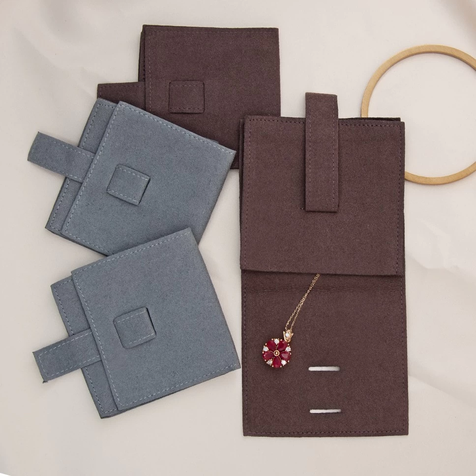Small MOQ microfiber pouch jewelry pouch jewelry bag belt string pouch