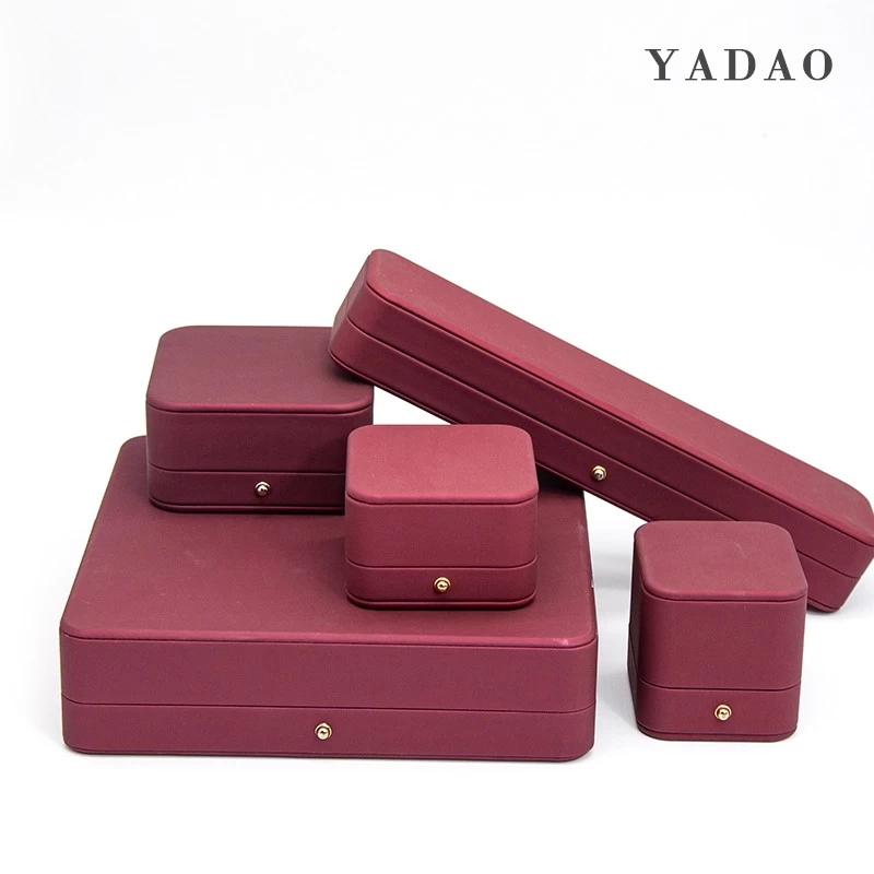 High-ed Custom high quality leather box set  for jewelry packaging
