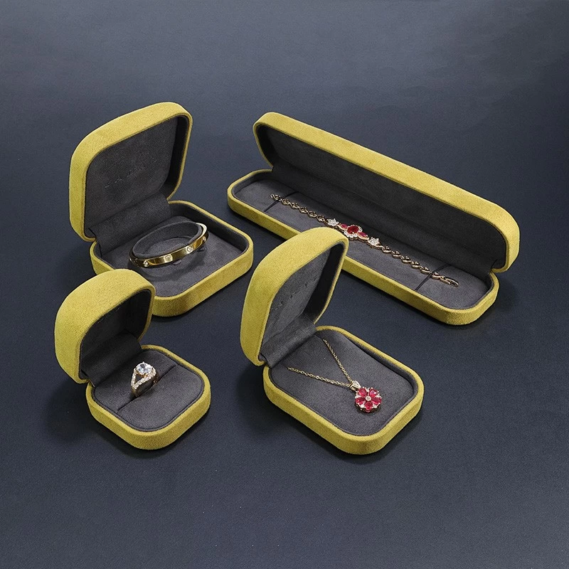 China Wholesale Custom high quality microfiber box set for jewelry packaging manufacturer
