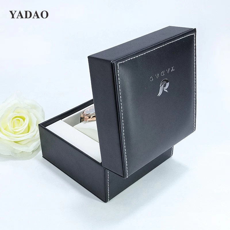 Luxurious high-ed leather watch box with free custom logo color design