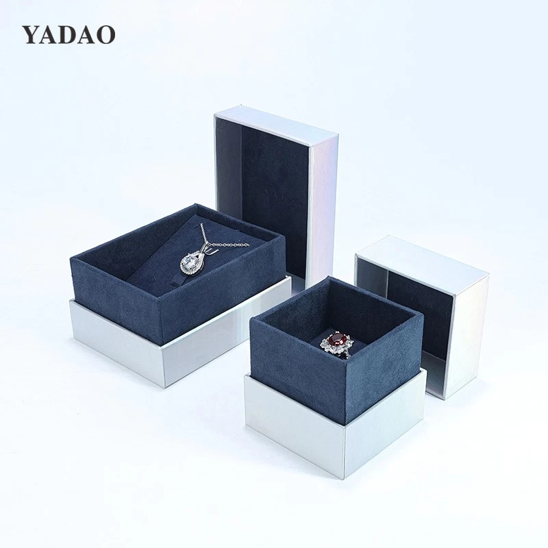 Fashion design technology sense unisex jewelry packaging paper box gradient color with lid