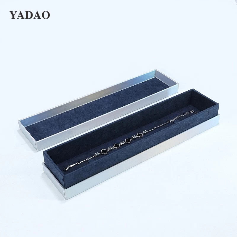 Fashion design technology sense unisex jewelry packaging paper box gradient color with lid