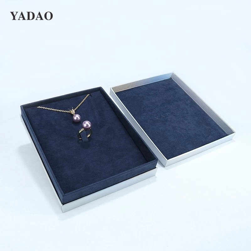Fashion design technology sense unisex jewelry packaging paper box gradient color with lid