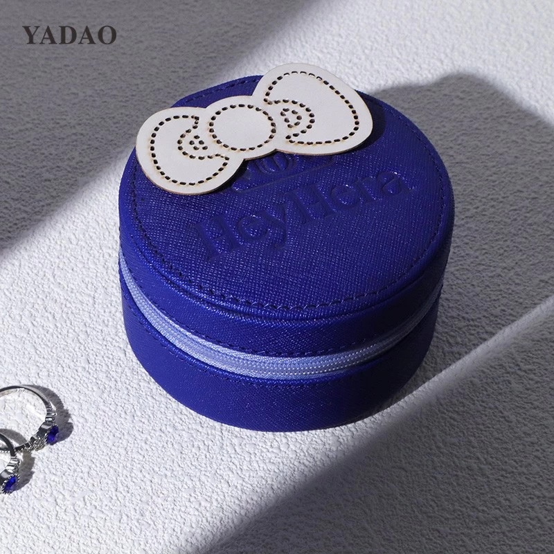 Pretty lovely design leather multifunctional jewelry case for jewels Jewelry cases with a velvet pouch for gift