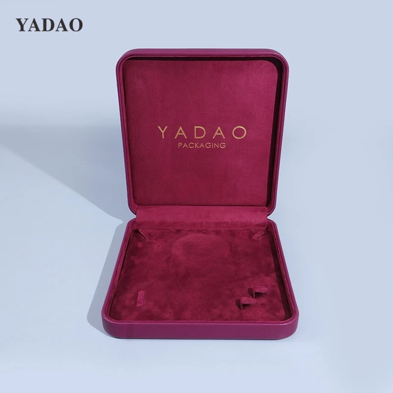 Grape purple color jewelry packaging box set