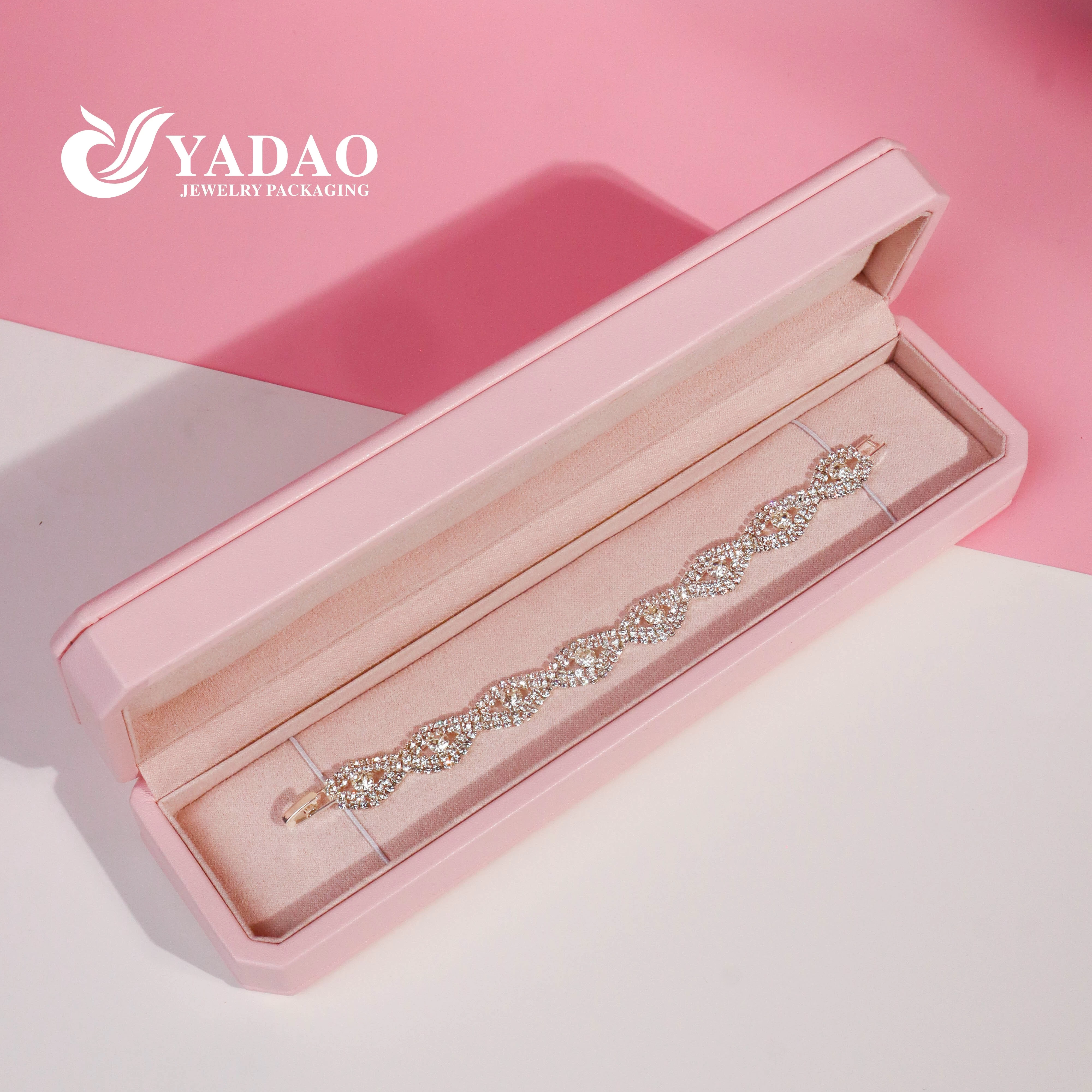 Valentine's Day Pinky Series Jewelry Diamond Bangle Necklace Gifts Packaging set box