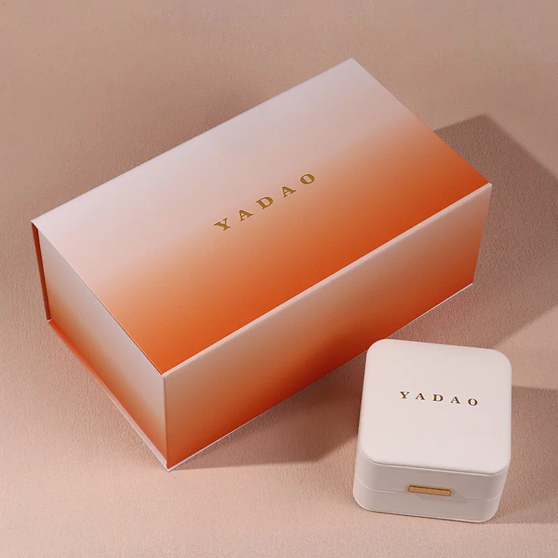 Op maat gemaakte sieraden verlovingsring verpakking cadeau-ideeën doosontwerp