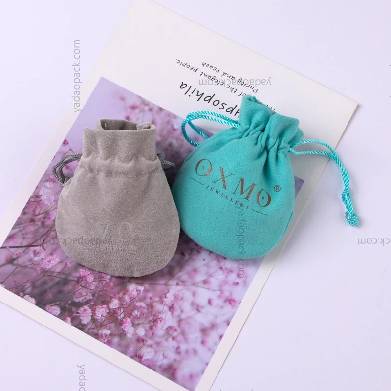Classic amphora shaped velvet bags for jewelry