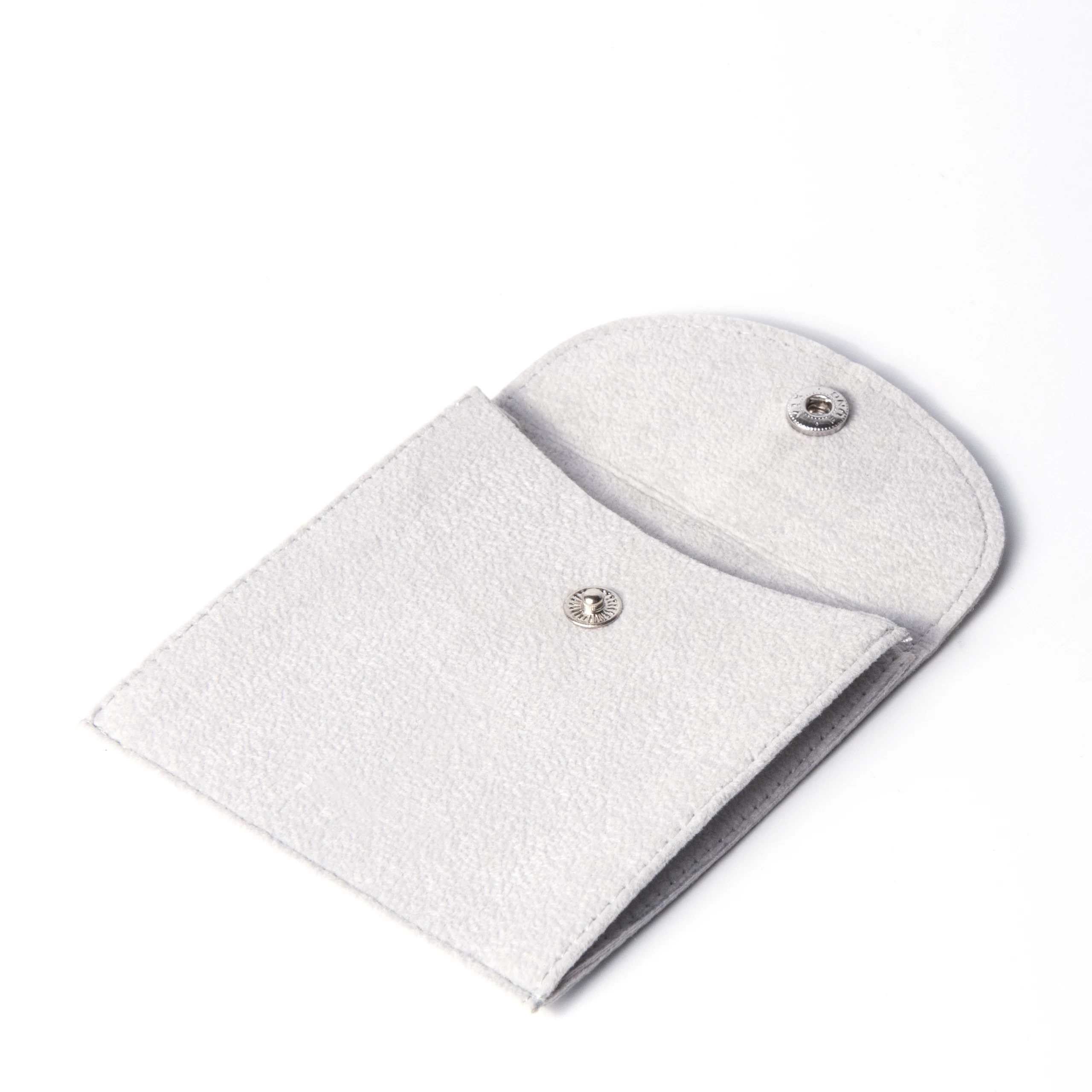 Yaodao Großhandel Geschenk Ohrring Halskette Verpackung Karten Display mit Logo-Einsatz Trennwand benutzerdefinierte Wildleder Samt Schmuckbeutel