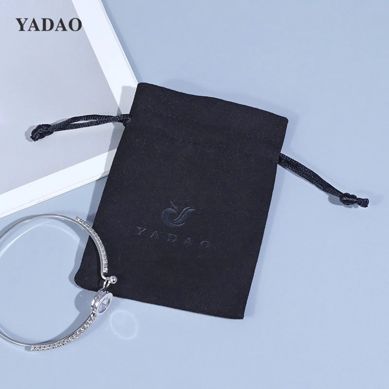 Luxurious Black Velvet Jewelry Pouches for Exquisite Gemstones