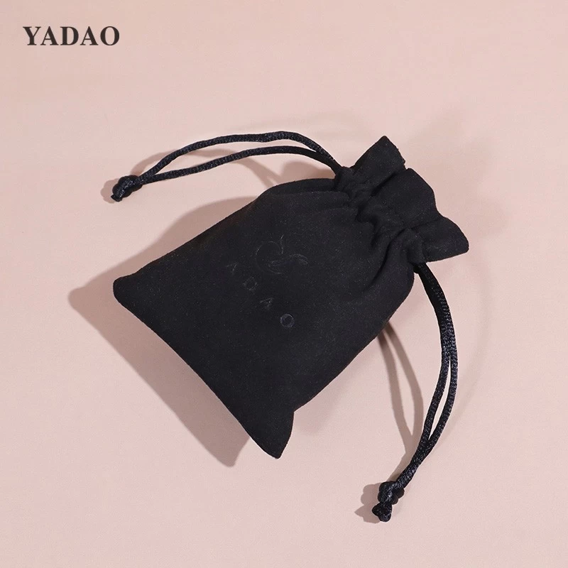 Luxurious Black Velvet Jewelry Pouches for Exquisite Gemstones