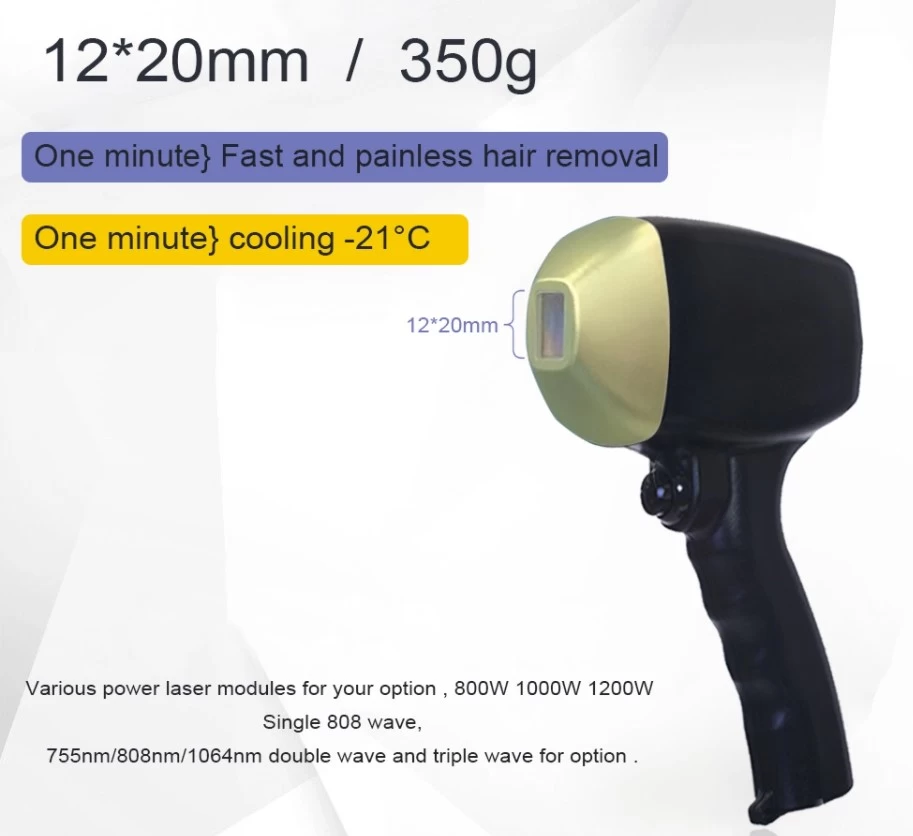 Диодный лазер для удаления волос для всех типов кожи 808 Диодный лазер IPL Лазерная эпиляция 808