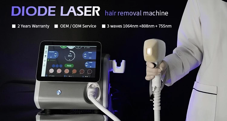 Chiny Estetyczna maszyna depilacja laserowa 808nm dioda depilacja 808 755 1064 dioda laserowa maszyna do depilacji producent