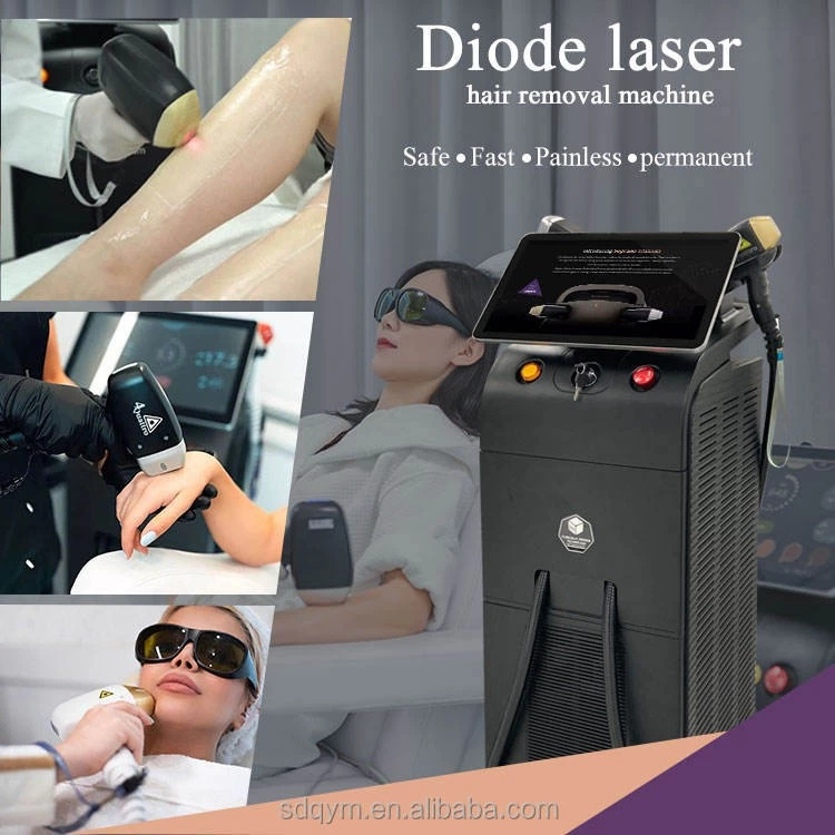 China Diode laser hair removal machine 3 waves hair laser removal diodo laser ice titanium - COPY - 51h3b8 fabricante