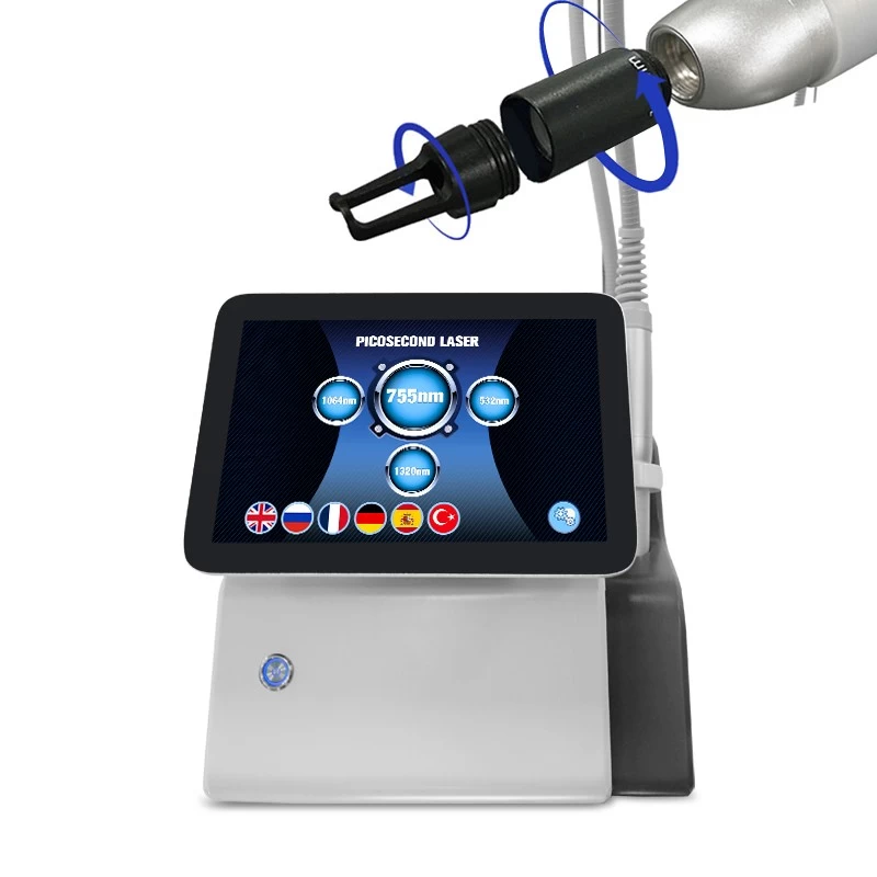 China Q switch nd yag 1320 1064 755 532nm nd:yag laser 320 1064 755 532nm tattoo removal laser for sale manufacturer