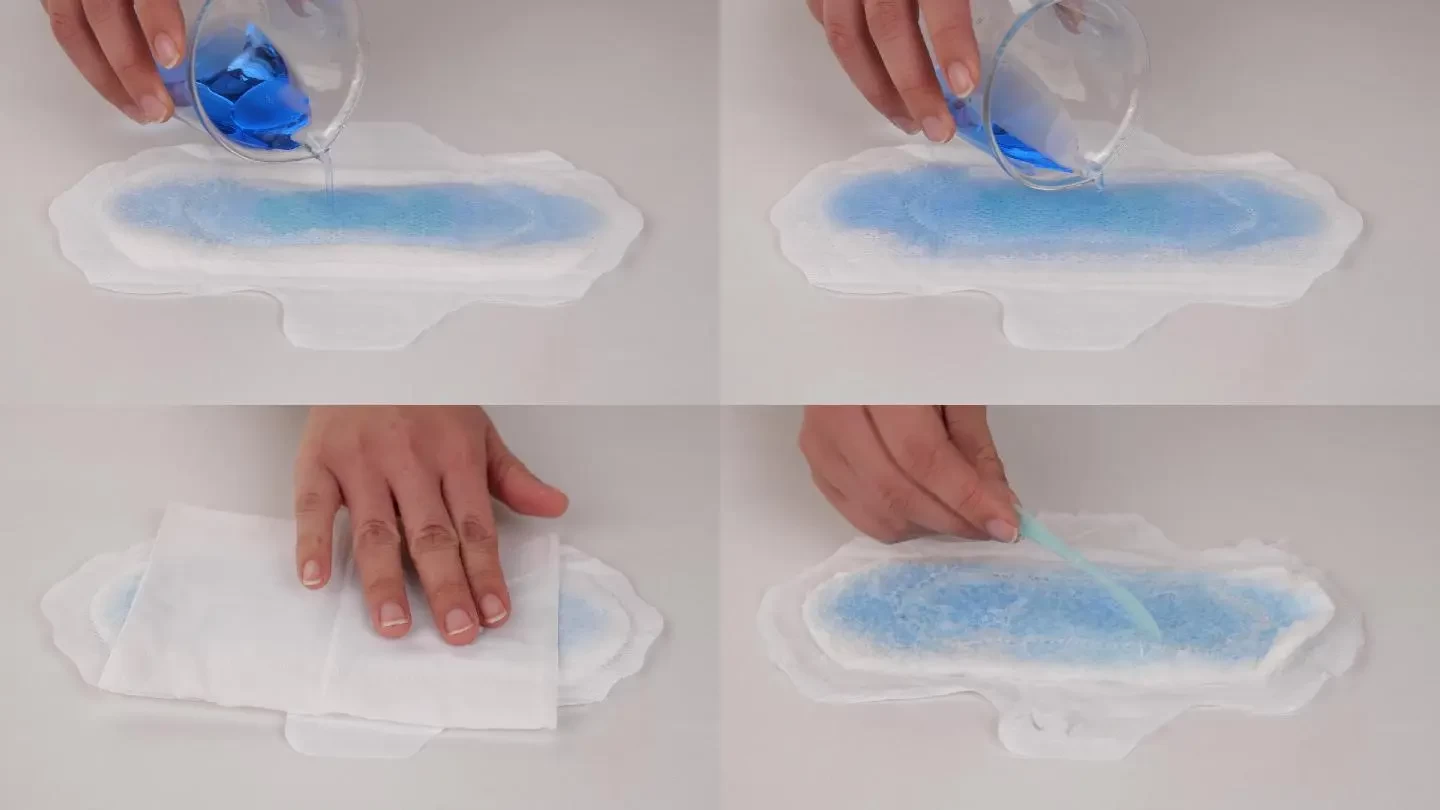 Super absorbent polymer SAP for sanitary napkins