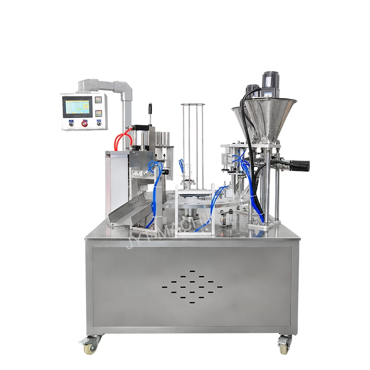 Hot sale automatic coffee capsule filling and sealing machine