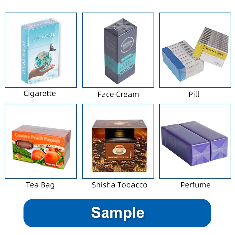 Automatic perfume tissue tea box cellophane wrapping packing machine