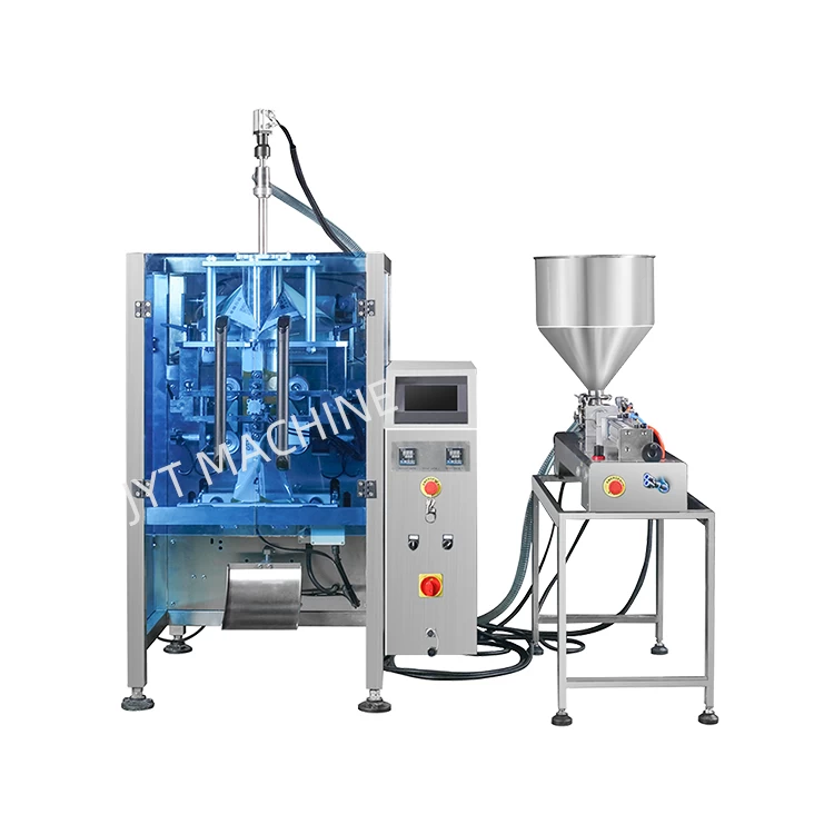 Fully automatic sachet bag liquid chilli ketchup paste peanut butter sauce packing machine