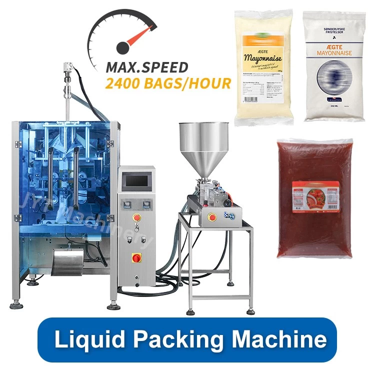 Automatic piping bag bevel seal chocolate jam ketchup tomato sauce packing packaging machine