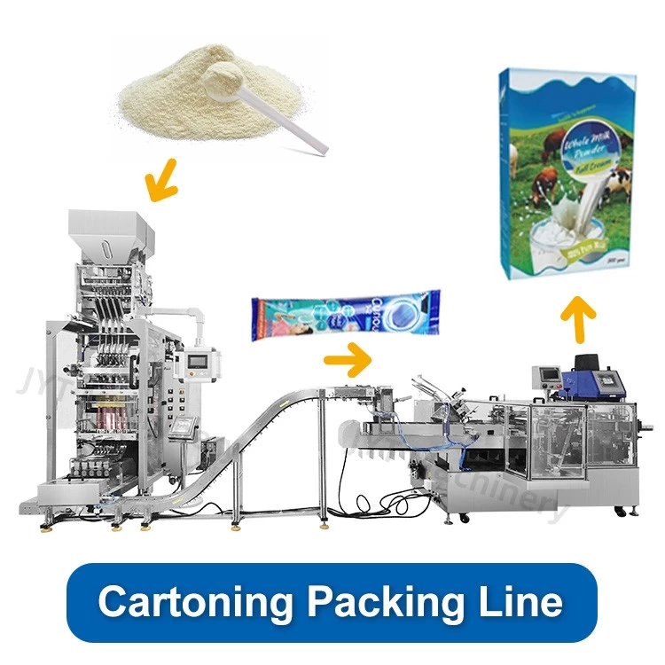 Automatic multi lane back seal stick sachet tea coffee powder packing packaging machine