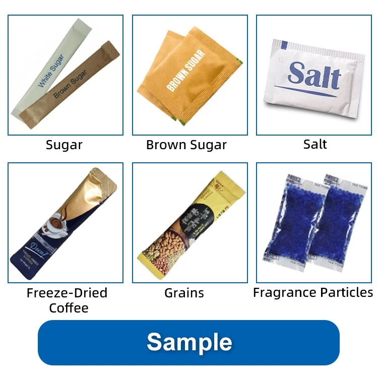 Machine à emballer automatique de sucre de sel de granule 2g 5g de petit sachet de bâton de voies multiples