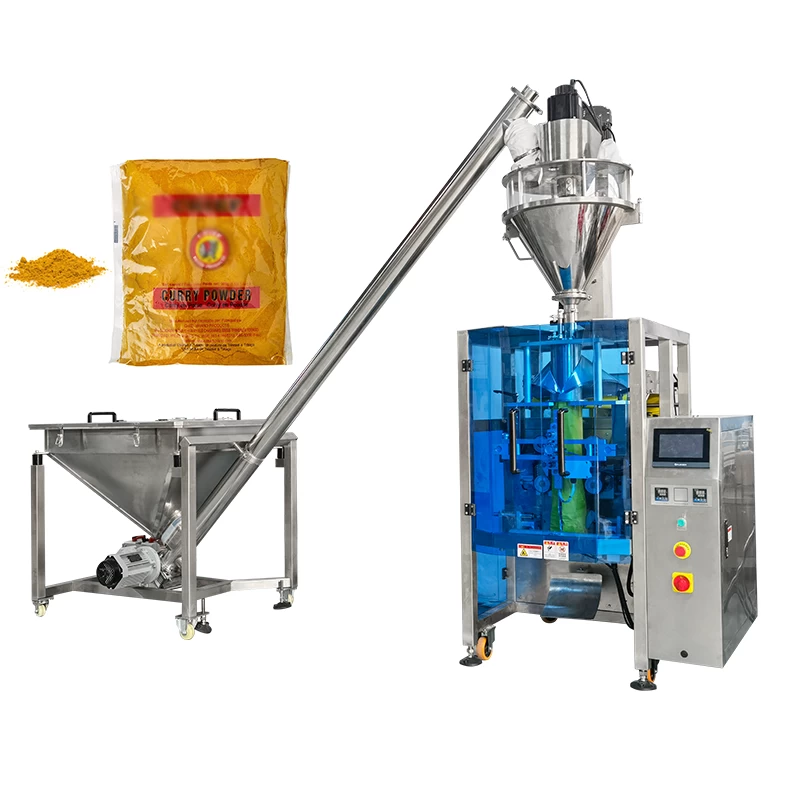 China Easy to Operate Multi-function  4 Sides Sealing Bag 500G Curry Powder Filling and Packaging Machine manufacturer
