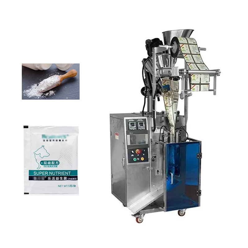 China Automatic Vertical Small Pouch Sachets Dry Probiotics Nutrition Powder Filling Packing Machine manufacturer