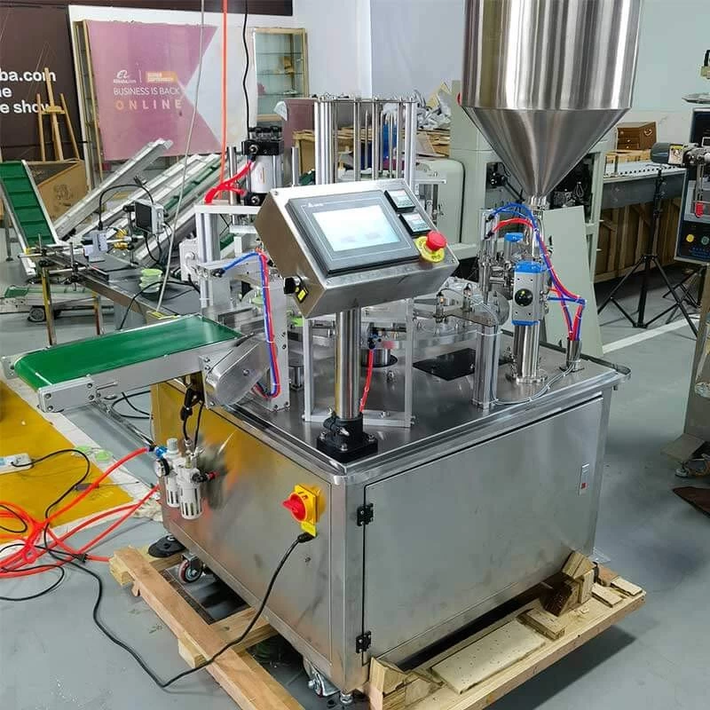 High-Speed Rotary Cup Filling and Sealing Machine for Food Industry