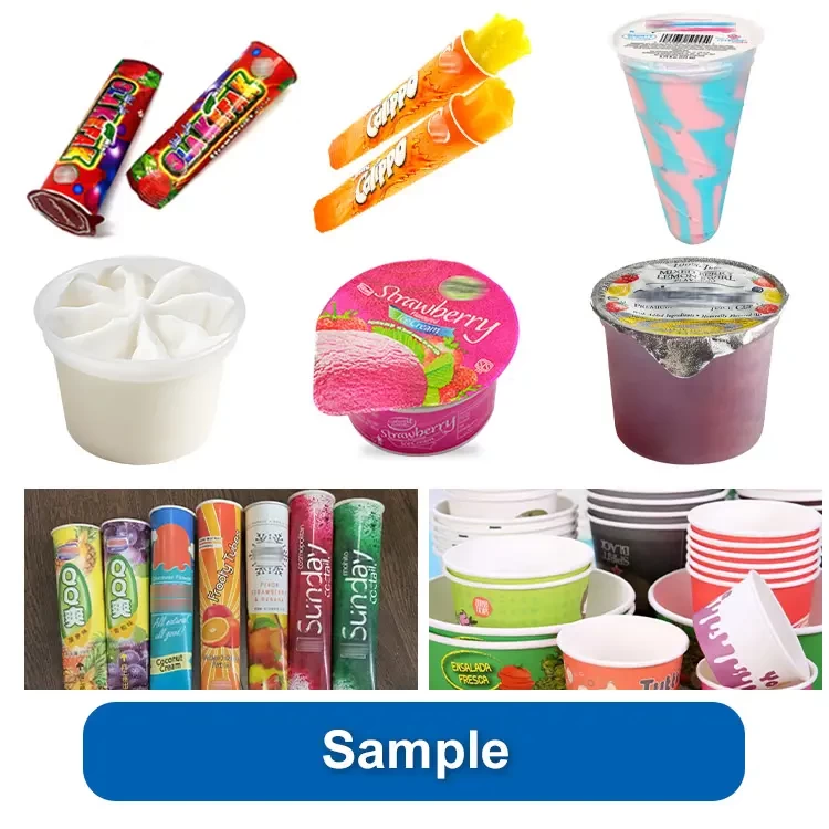 Fully automatic liquid ice lolly yogurt cup calippo tube filling sealing machine