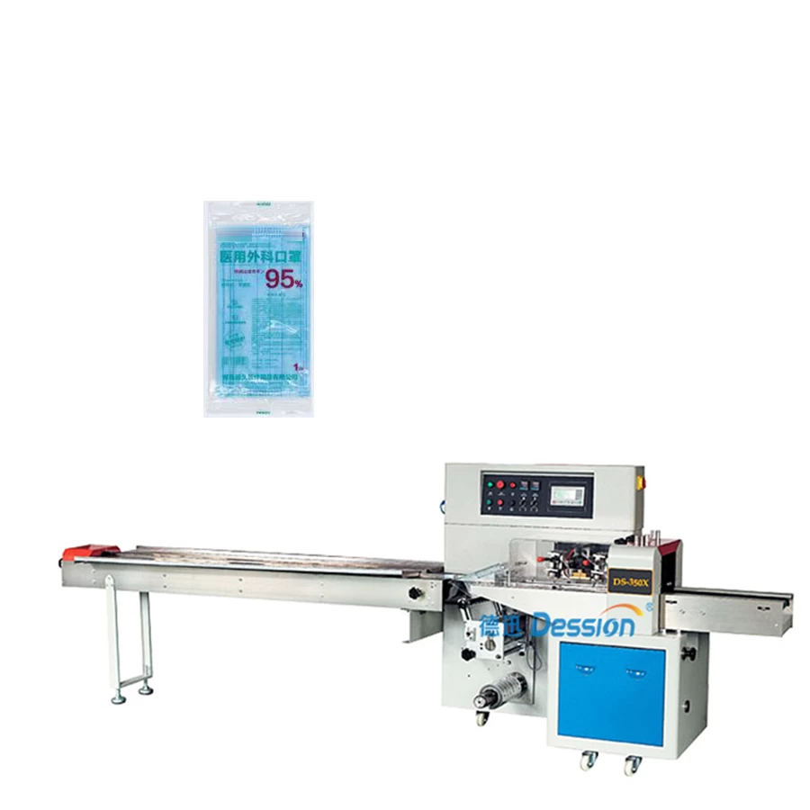 China Automatic Disposable 3ply Earloop Medical Face Mask Packing Machine manufacturer