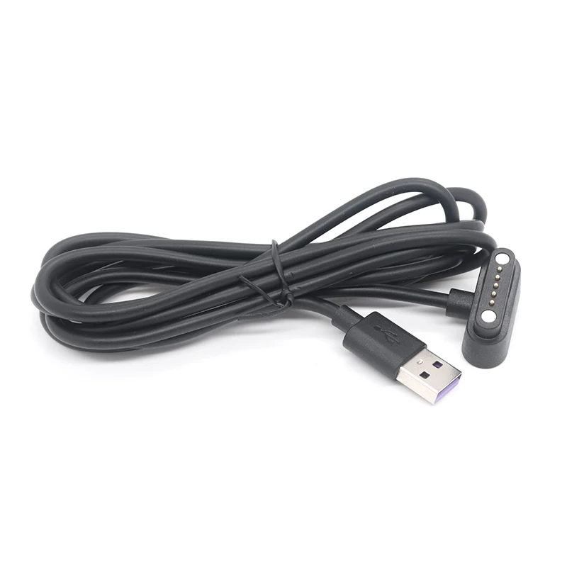 China 5A Fast charge USB A male to 5pin magnetic pogo pin cable manufacturer