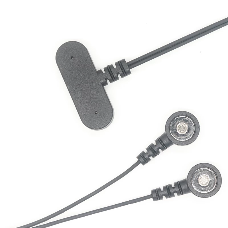 电极焊盘的磁性ECG按钮电缆