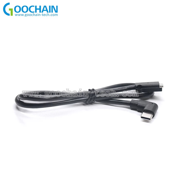 China Custom panel mount USB Type C extension cable Male to Female manufacturer