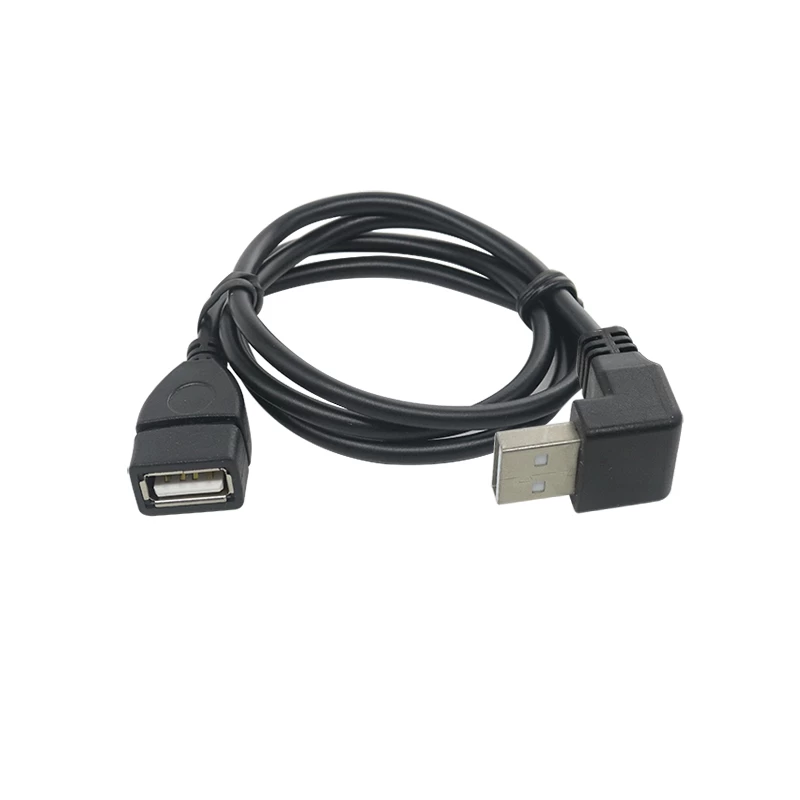 China Up angle USB A male to USB A female extension cable manufacturer