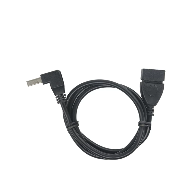 Up angle USB A male to USB A female extension cable
