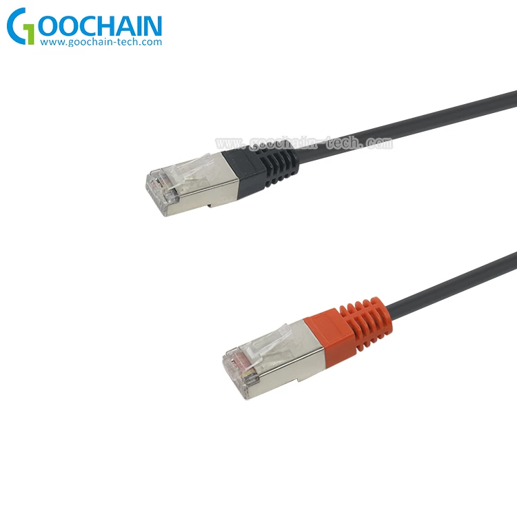 Customized RJ45 8p8c male to male cable with shielded connectors