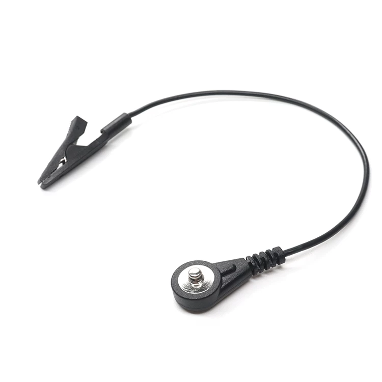 porcelana Custom 4.0mm Mascule Médico ECG botón a presión a pequeño cable de clip de cocodrilo fabricante