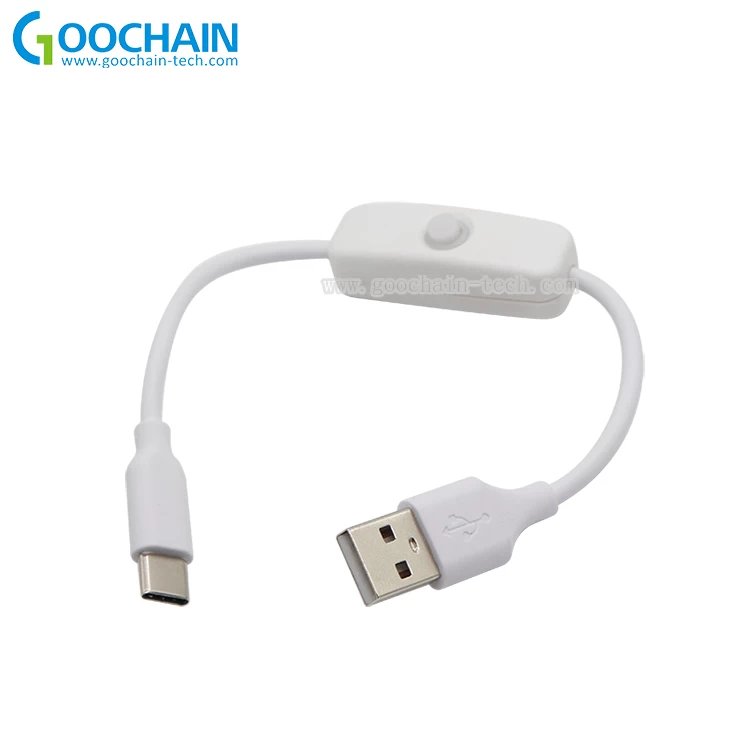 Custom Power USB Switch Type C-kabel voor Raspberry Pi 4 "