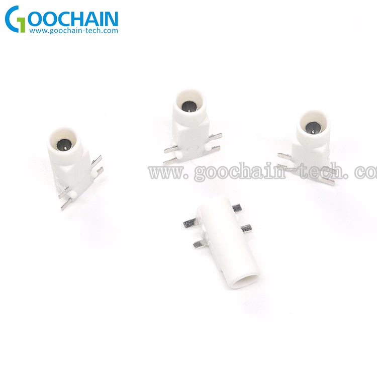 China PCB Mount dc 2.35mm socket, Female dc 2.35mm plug voor ecg lead wire fabrikant