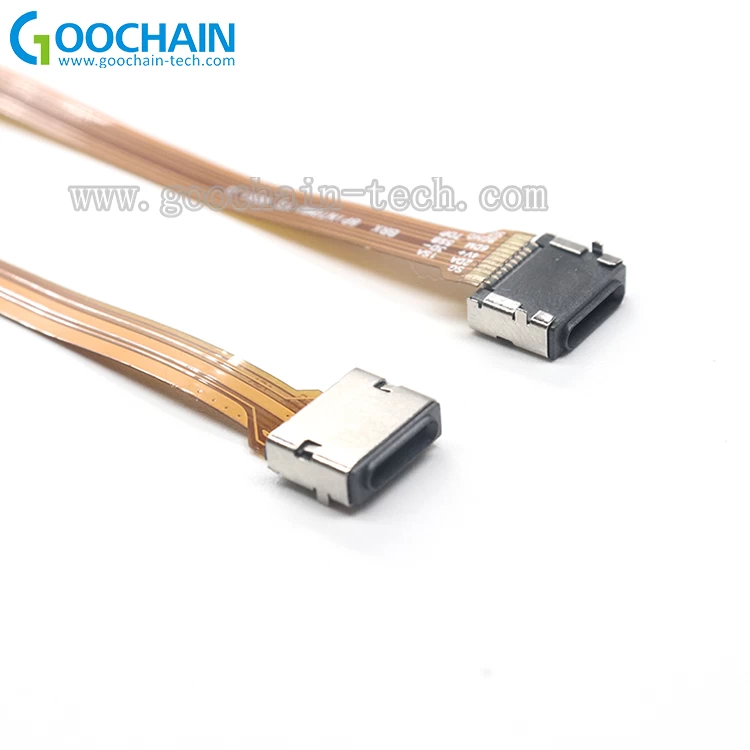 Custom Flat FPC FFC FPV Lightning 8pin male to lightning 8pin female extension cable
